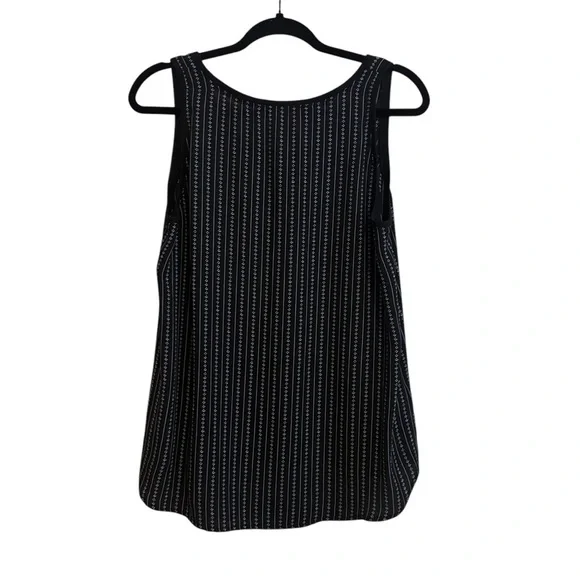 COPY - Loft Black and navy Blue Sheer Tank Top Size LP - Picture 4 of 6